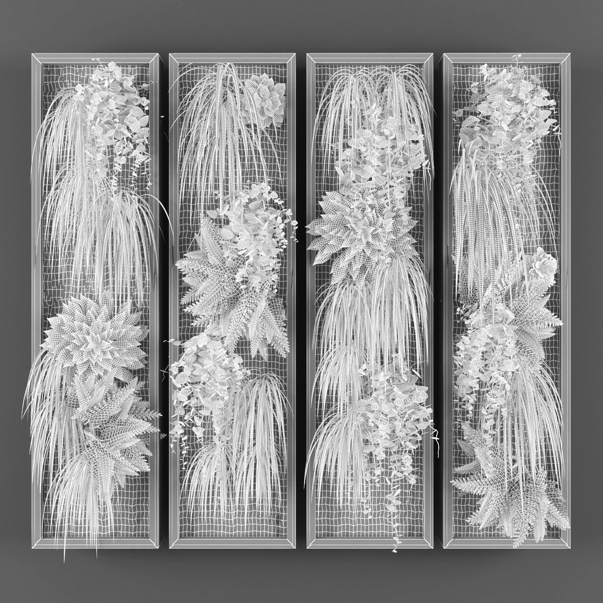 Vertical garden 127 Low-poly 3D model_2