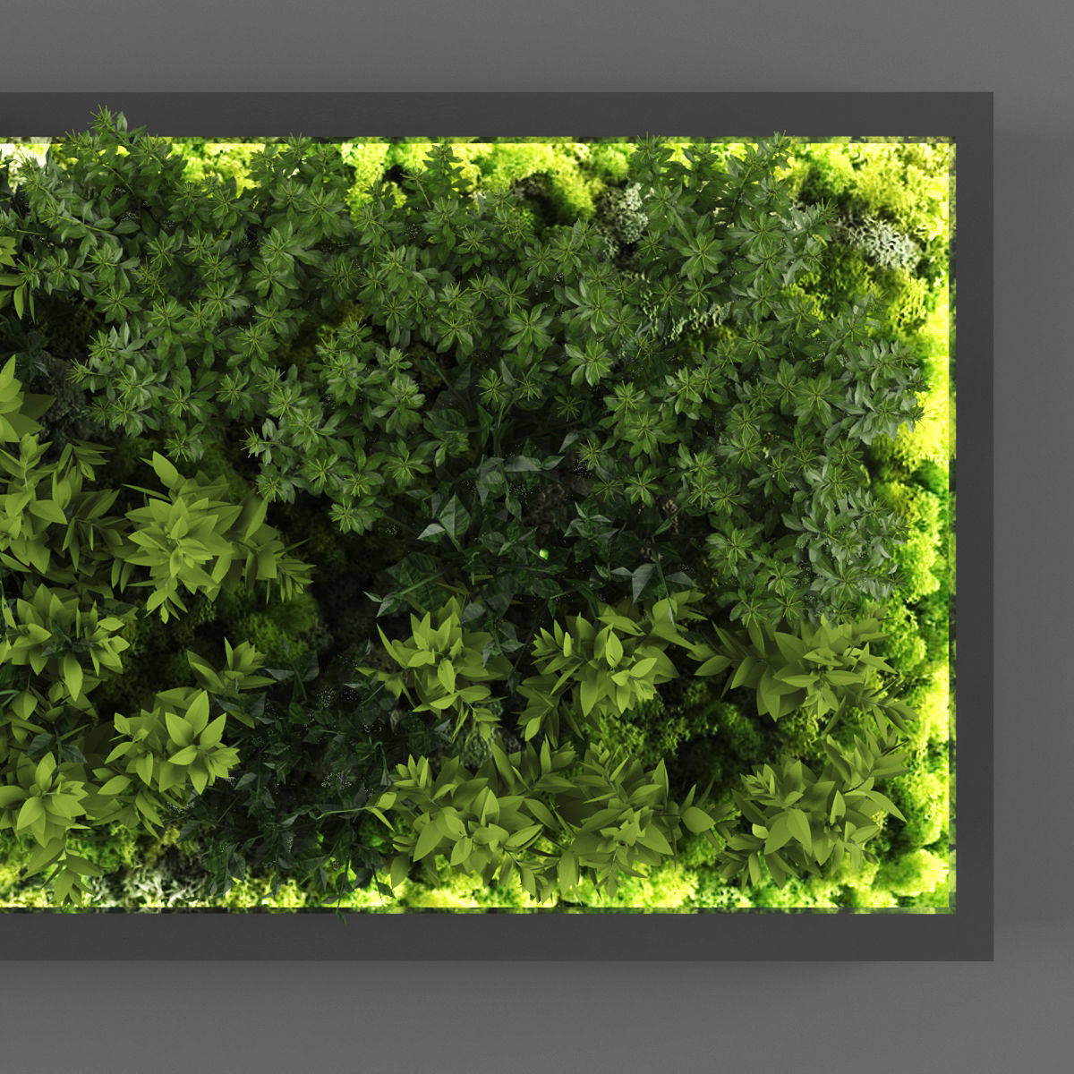 Vertical garden 128 Low-poly 3D model_1