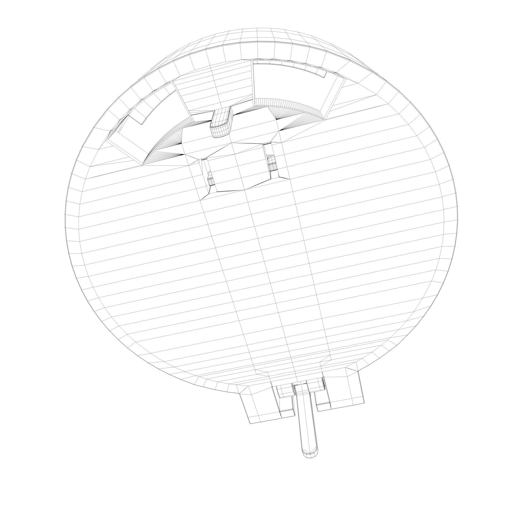 Coin Battery Holder with Battery 3D model_6