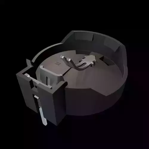 Coin Battery Holder with Battery