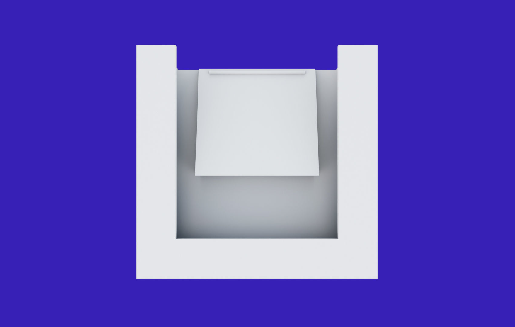 Rectangular Pulpit Low-poly 3D model_20