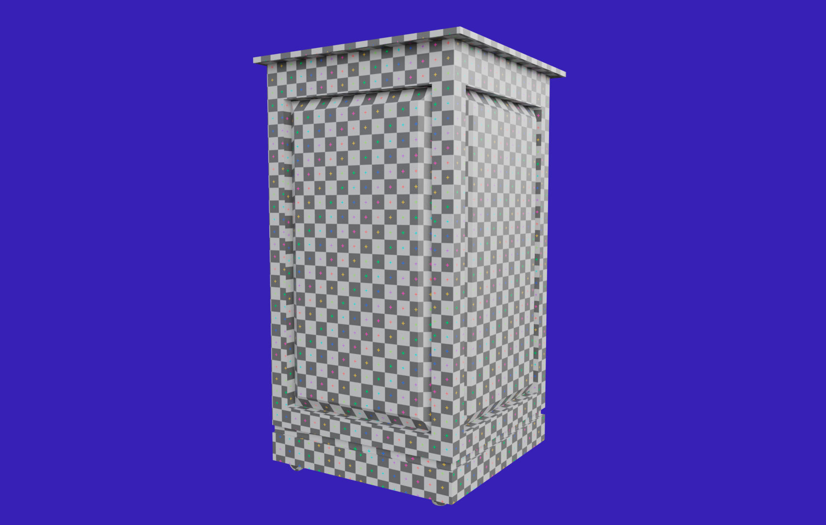 Rectangular Pulpit Low-poly 3D model_31