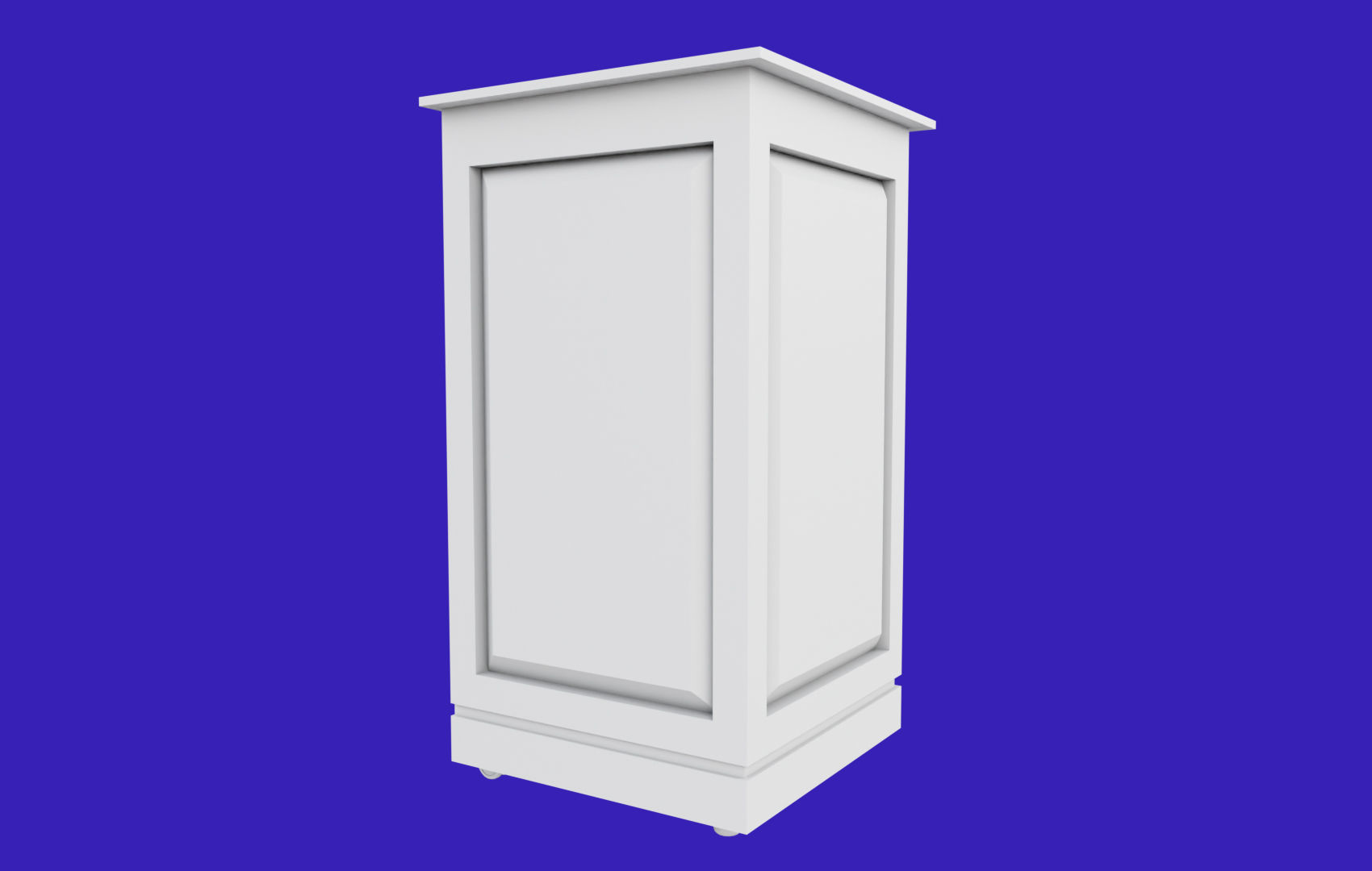 Rectangular Pulpit Low-poly 3D model_23