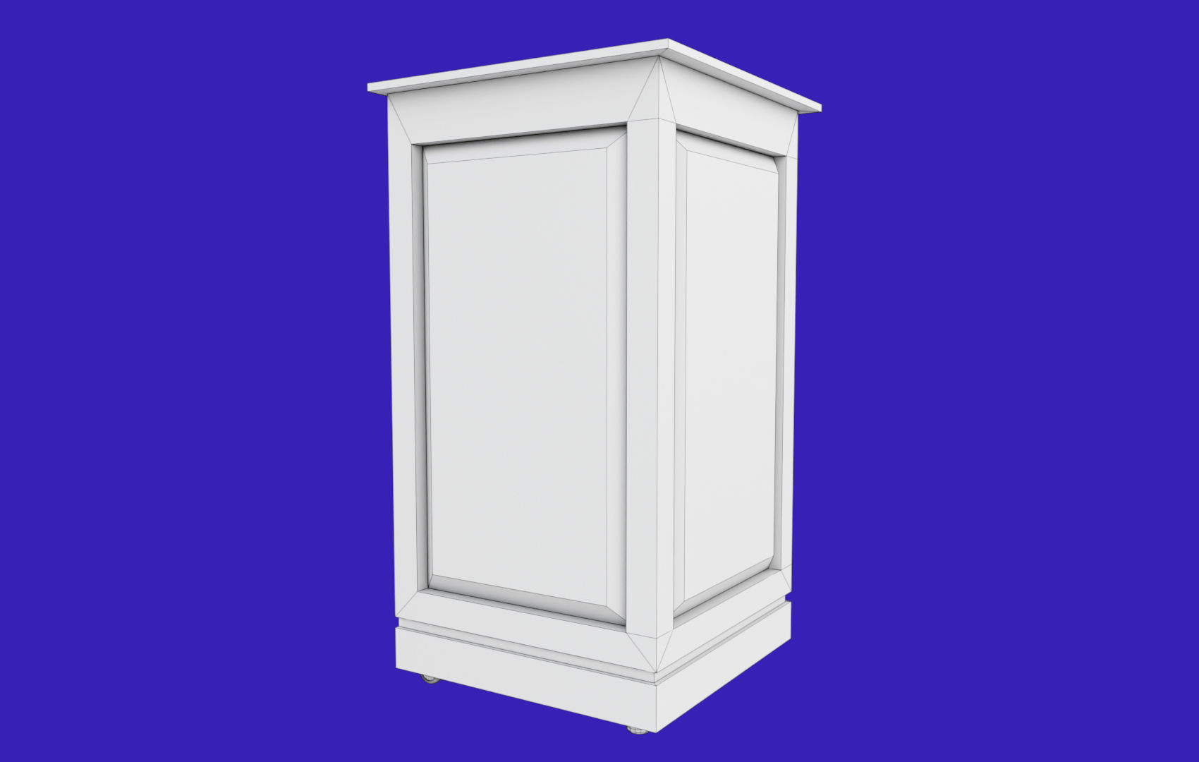Rectangular Pulpit Low-poly 3D model_24