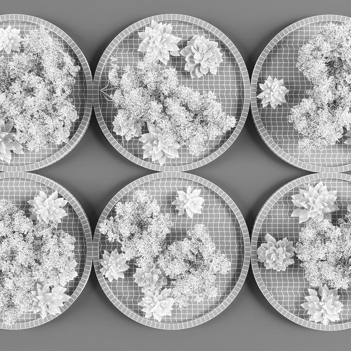 Vertical garden 130 Low-poly 3D model_2