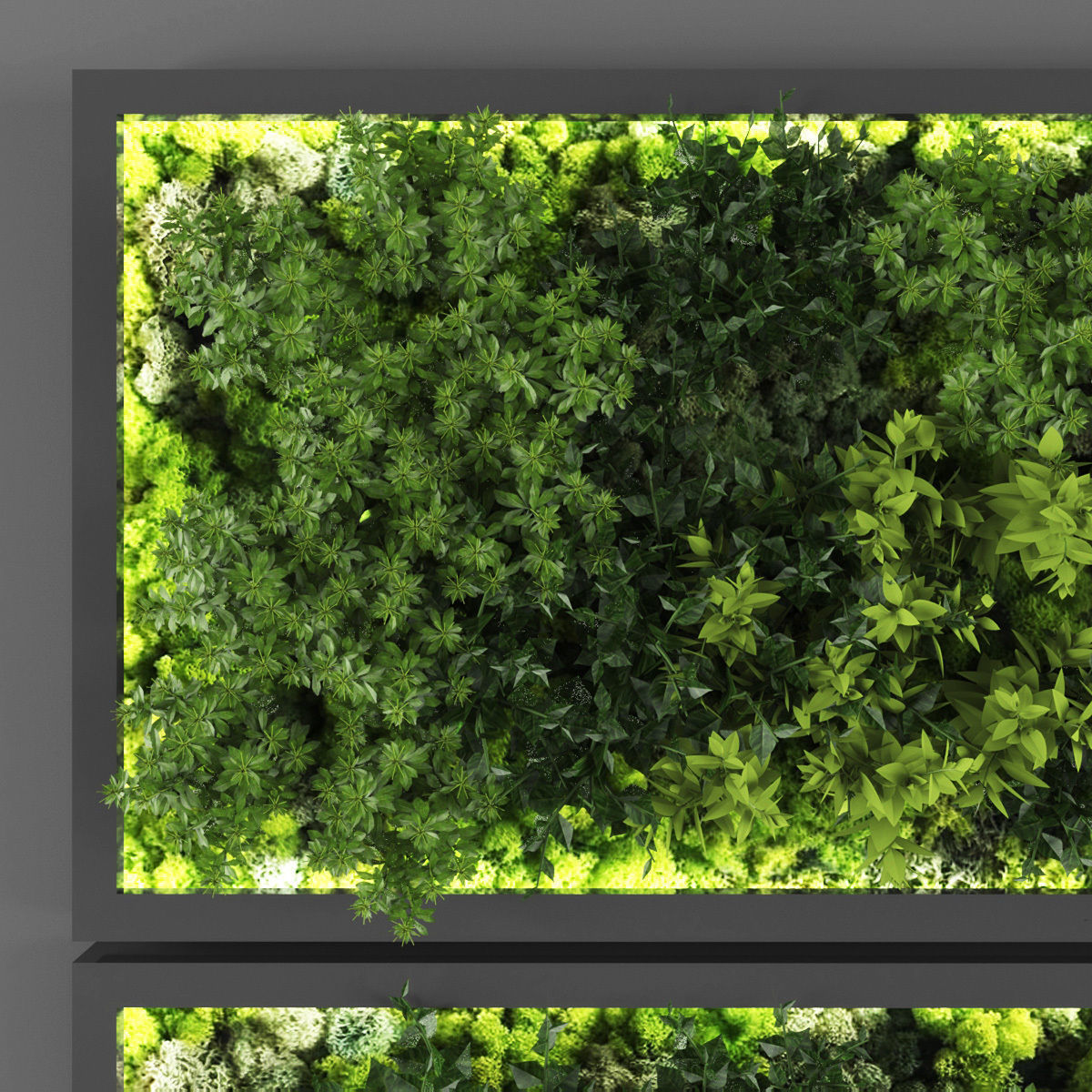 Vertical garden 131 Low-poly 3D model_1