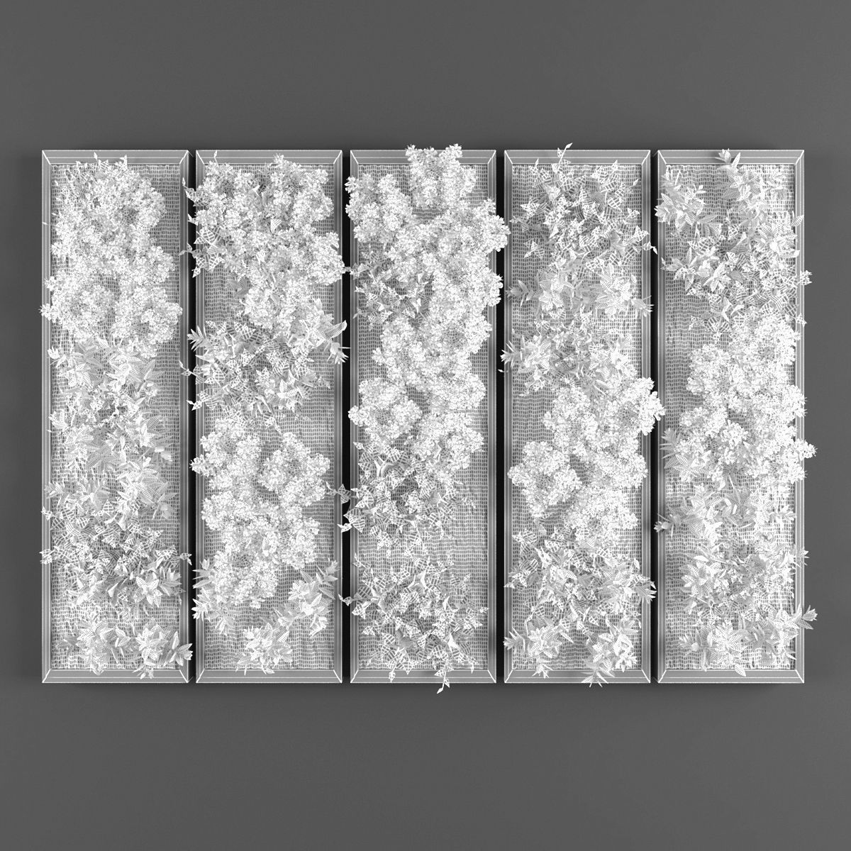 Vertical garden 134 Low-poly 3D model_2