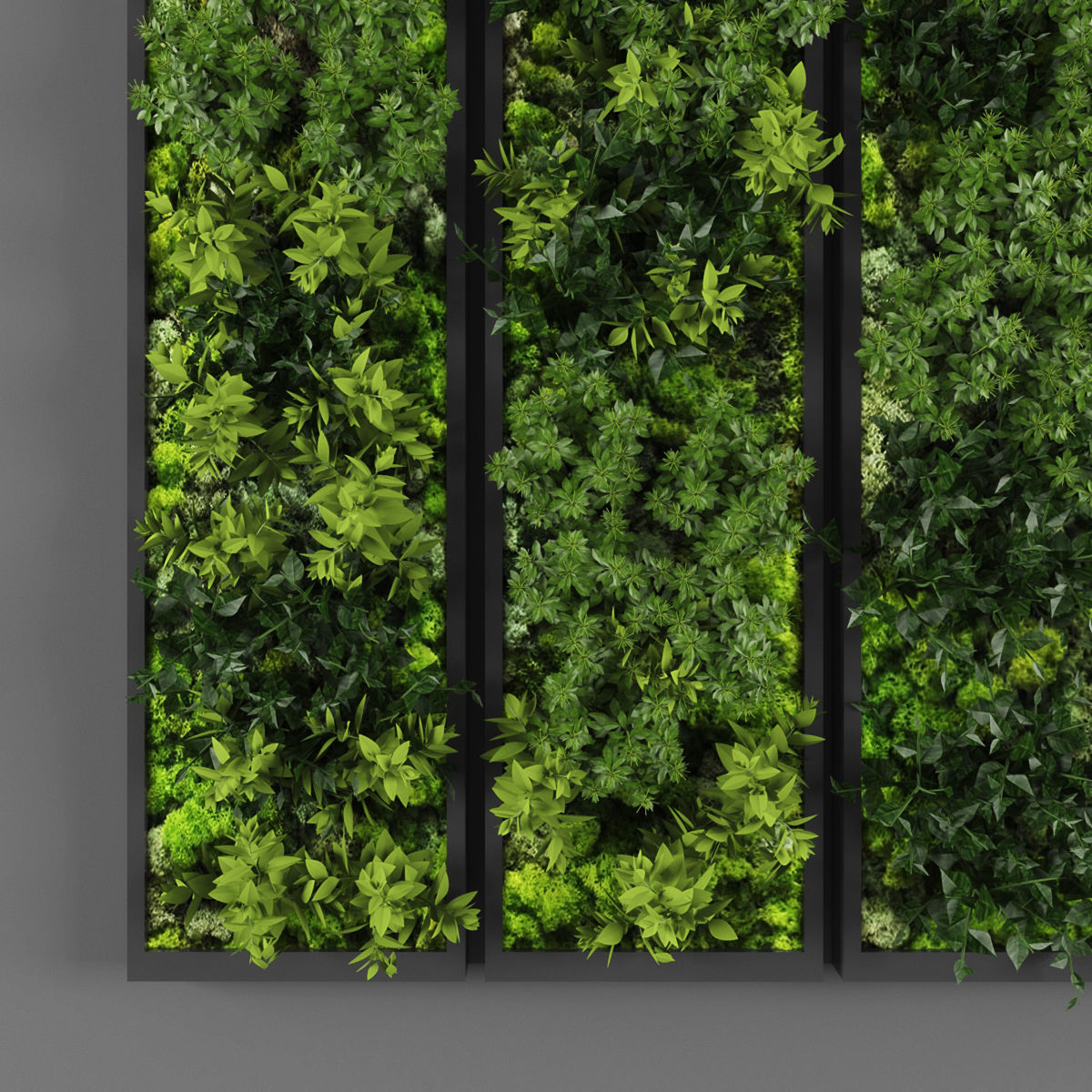 Vertical garden 134 Low-poly 3D model_1