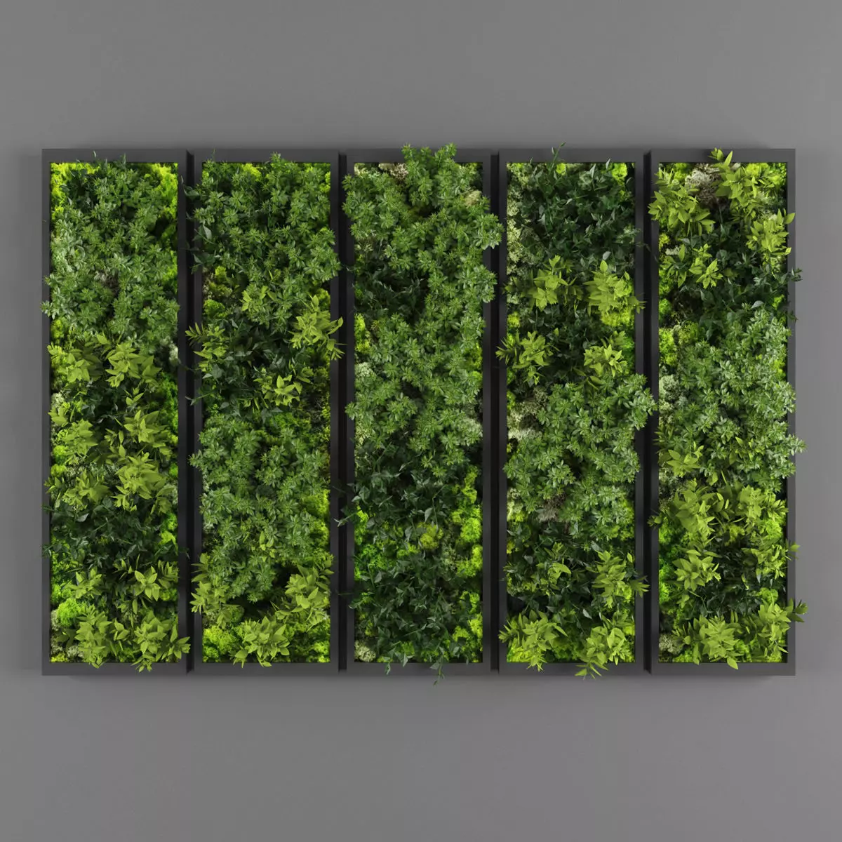 Vertical garden 134 Low-poly 3D model_0