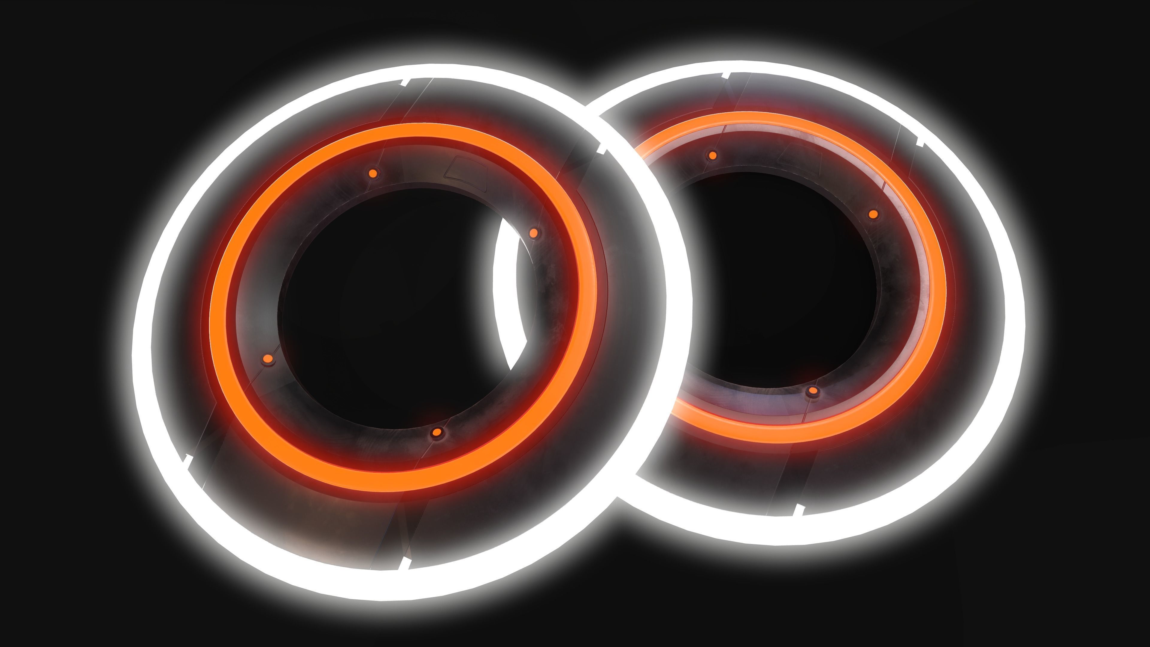 Rinzler and Tron - Tron Legacy Low-poly 3D model_11