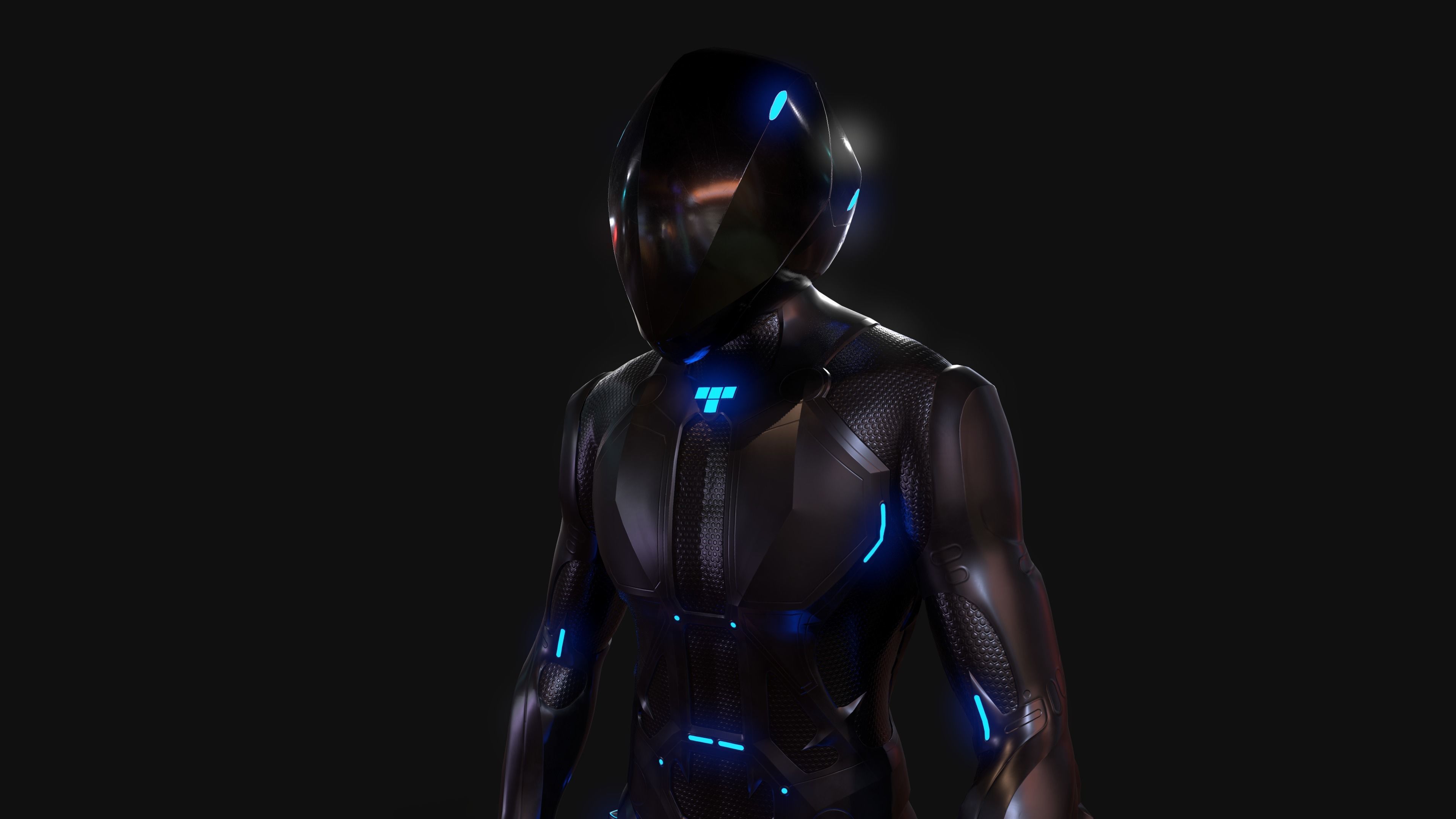 Rinzler and Tron - Tron Legacy Low-poly 3D model_5