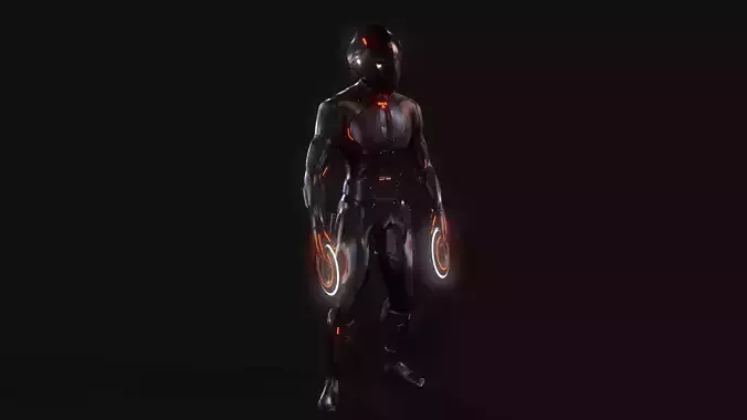 Rinzler and Tron - Tron Legacy Low-poly 3D model