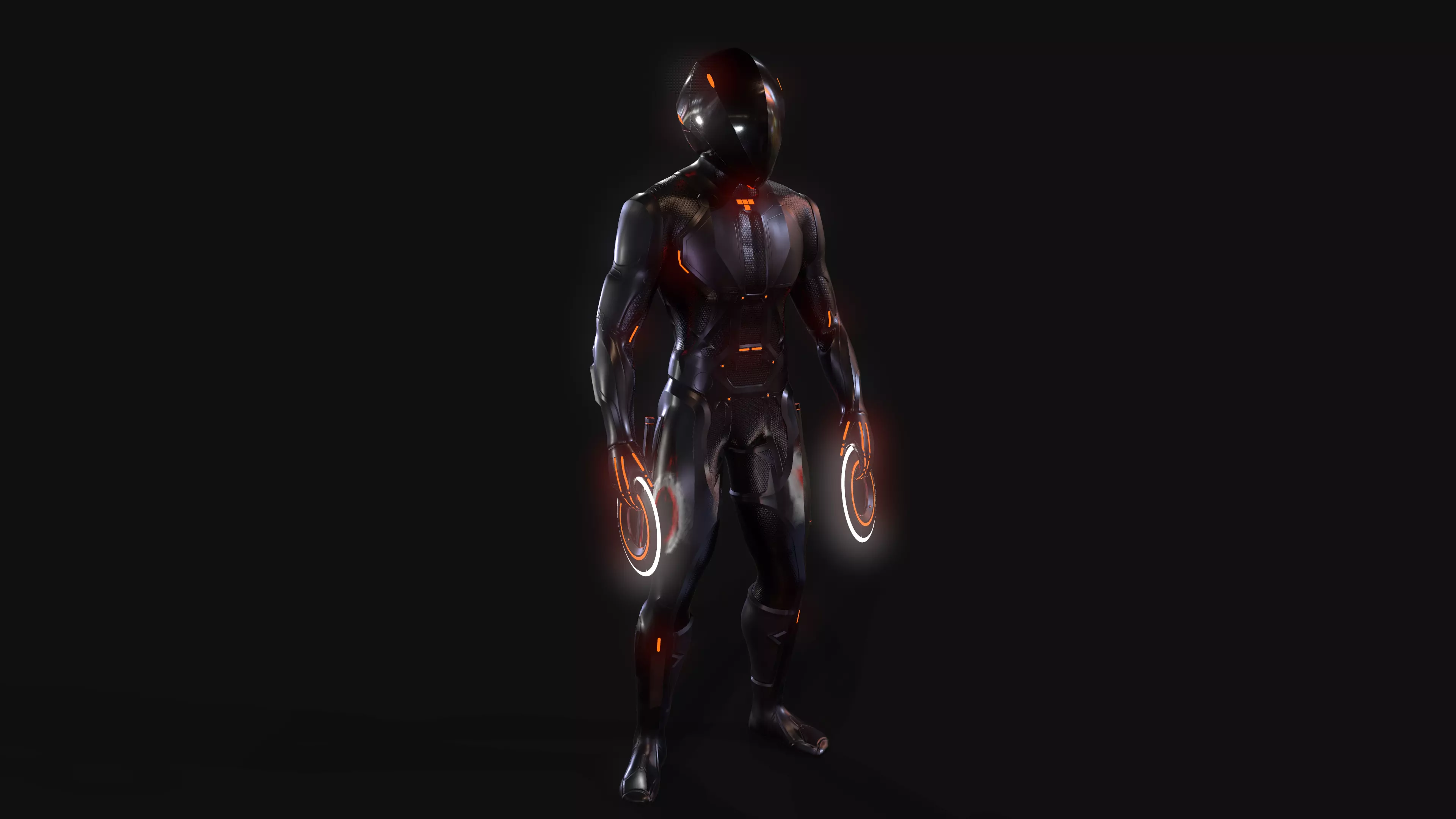 Rinzler and Tron - Tron Legacy Low-poly 3D model_0