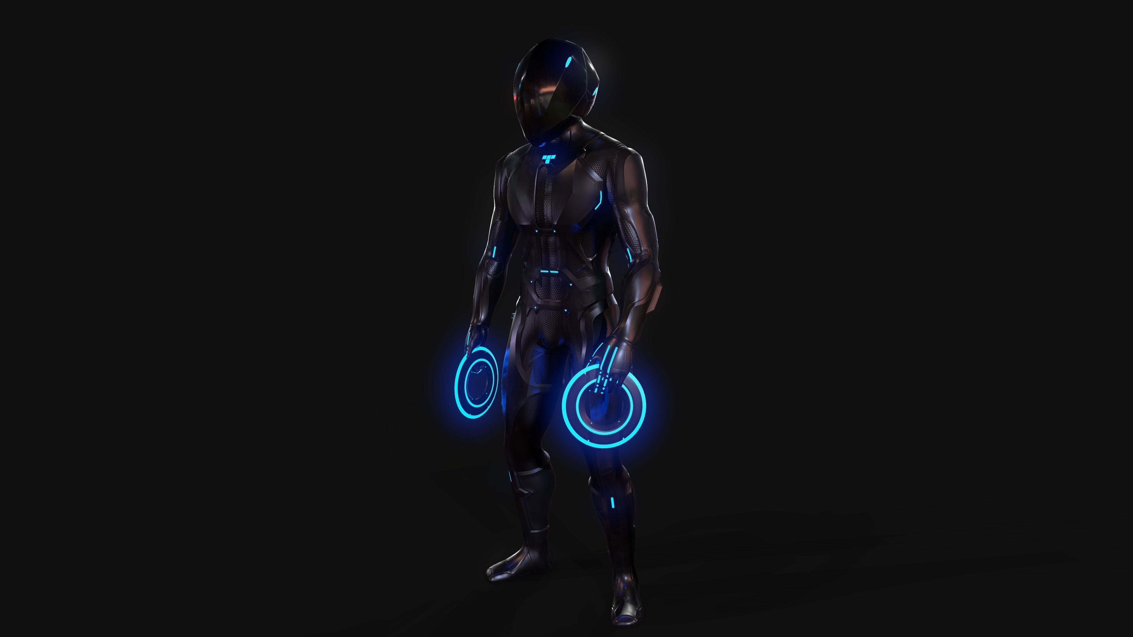 Rinzler and Tron - Tron Legacy Low-poly 3D model_1