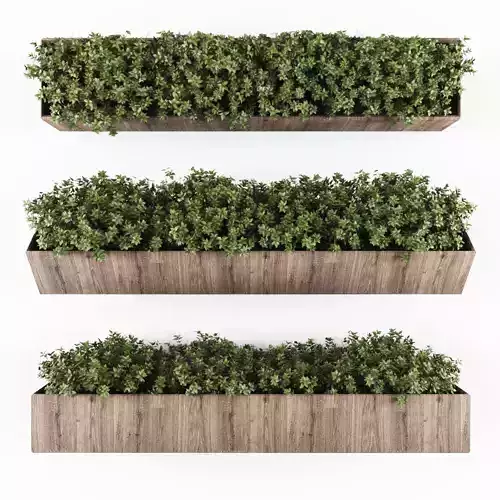 Vertical garden 135 Low-poly 3D model