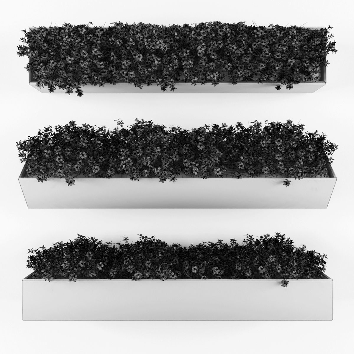 Vertical garden 135 Low-poly 3D model_2