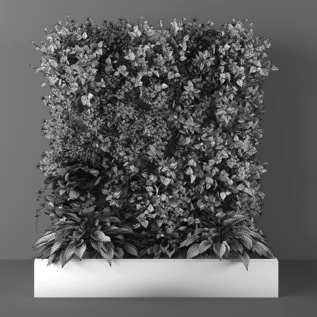 Vertical garden 136 Low-poly 3D model_2