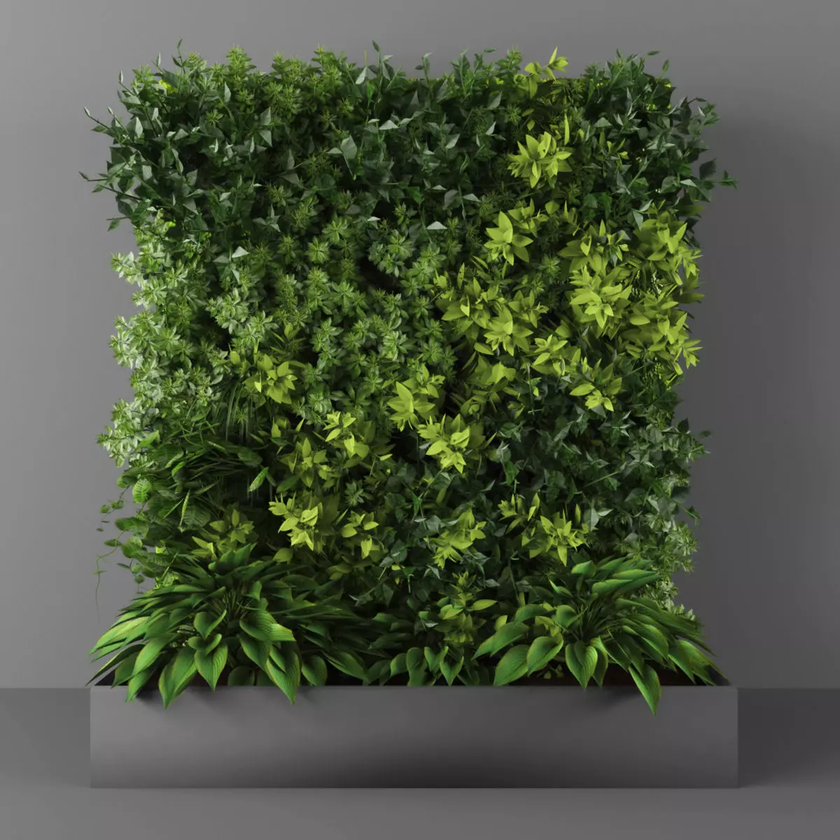 Vertical garden 136 Low-poly 3D model_0