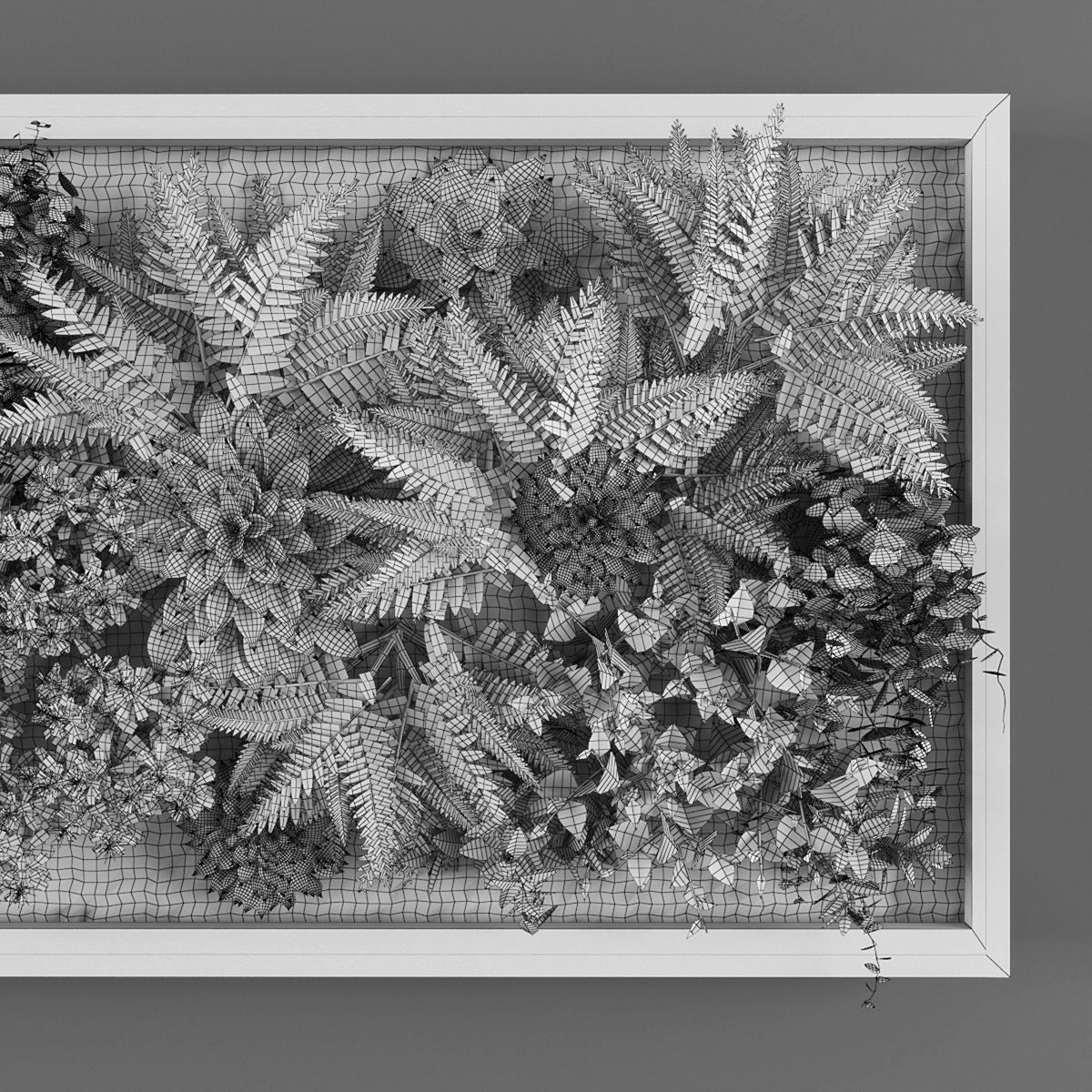 Vertical garden 137 Low-poly 3D model_2