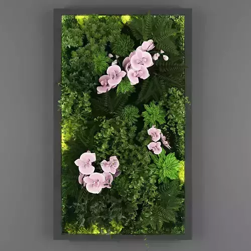 Vertical garden 139 Low-poly 3D model