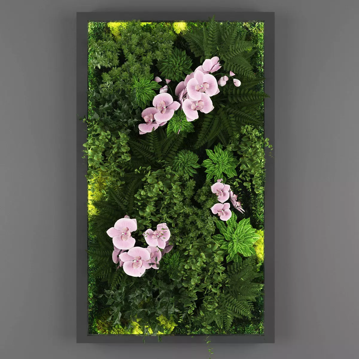 Vertical garden 139 Low-poly 3D model_0