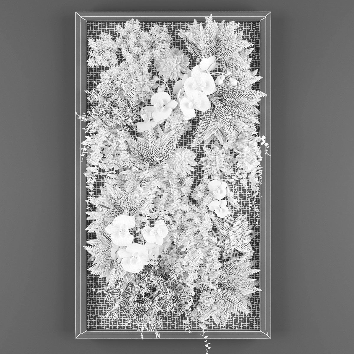 Vertical garden 139 Low-poly 3D model_2