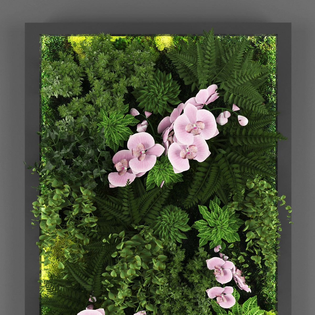 Vertical garden 139 Low-poly 3D model_1