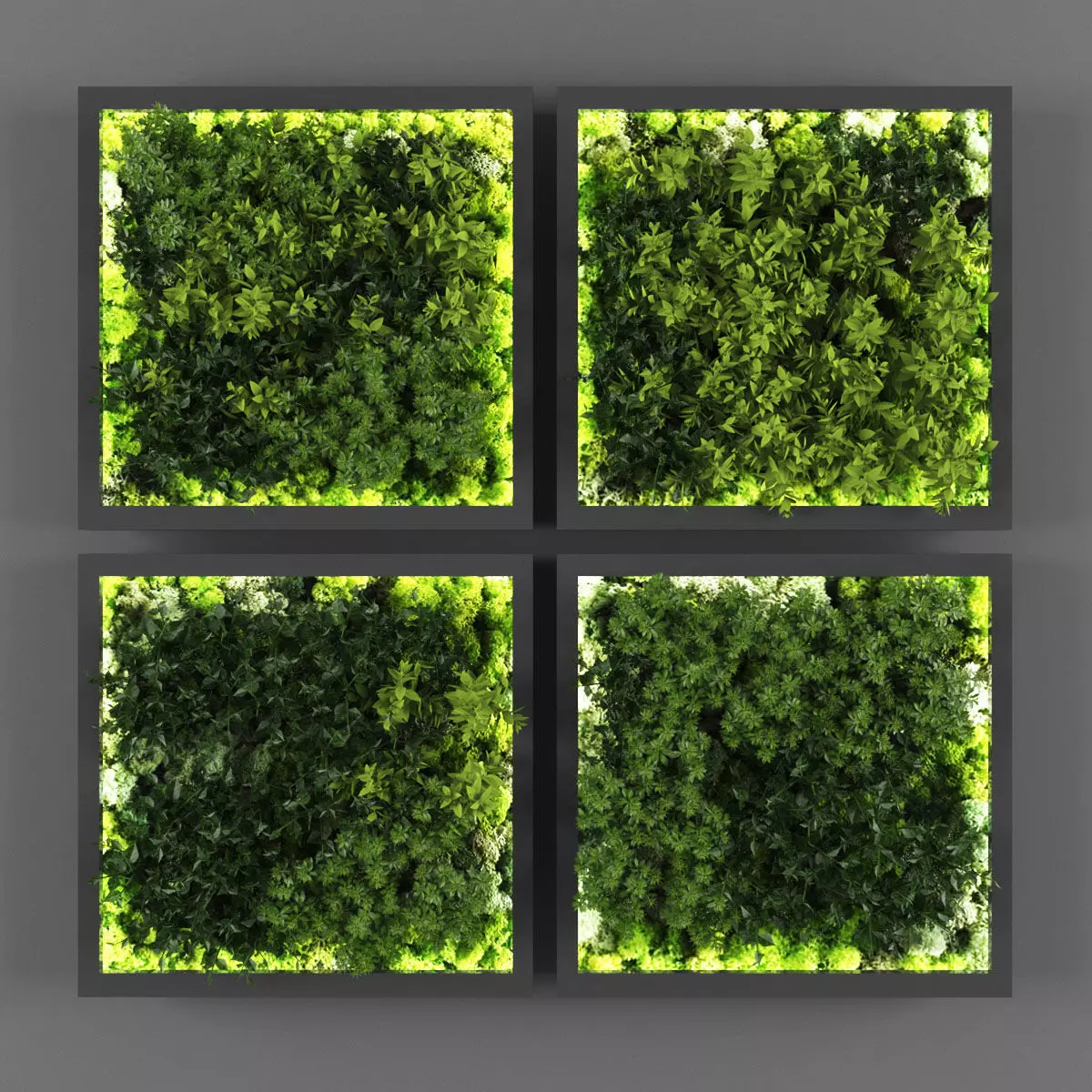Vertical garden 140 Low-poly 3D model_0