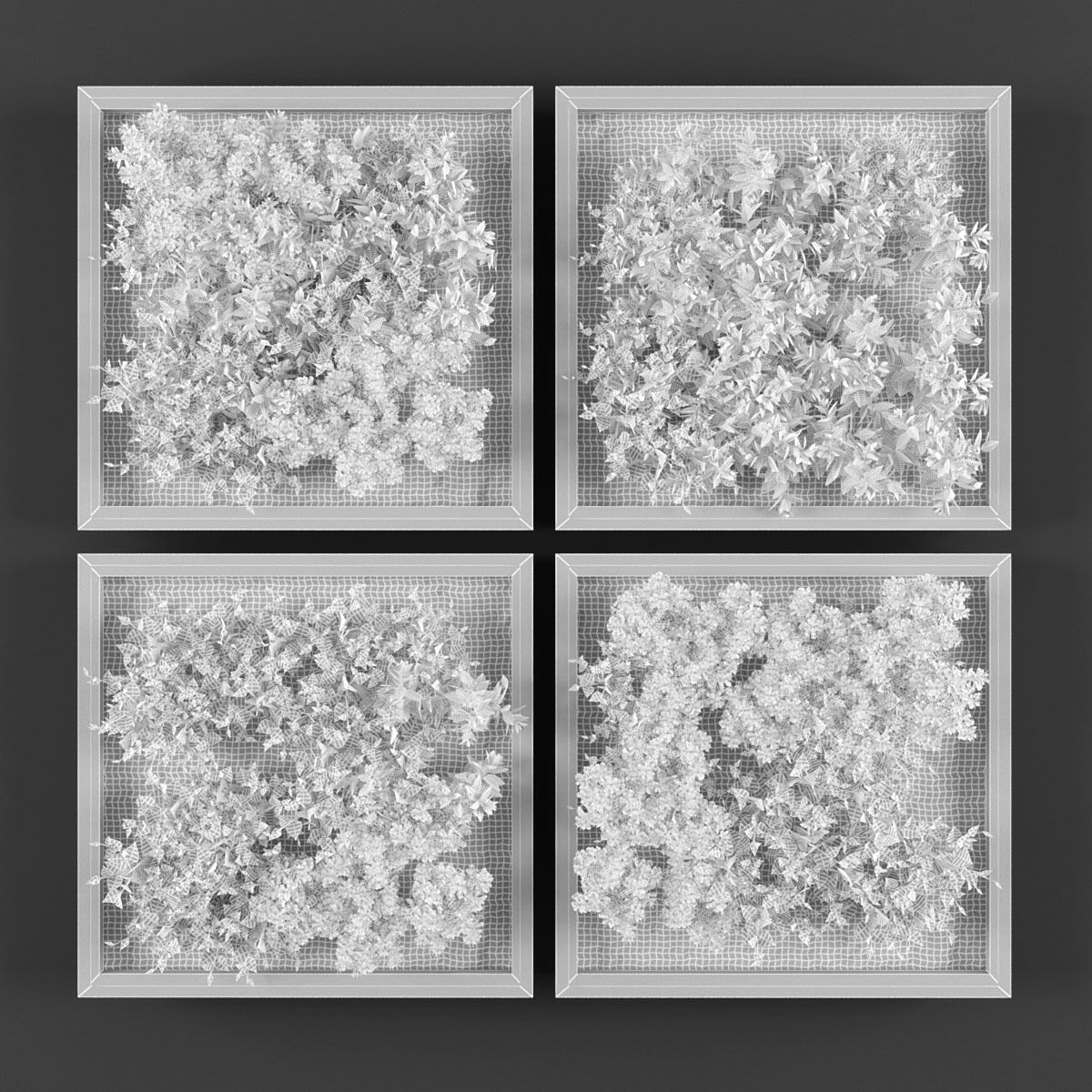 Vertical garden 140 Low-poly 3D model_2