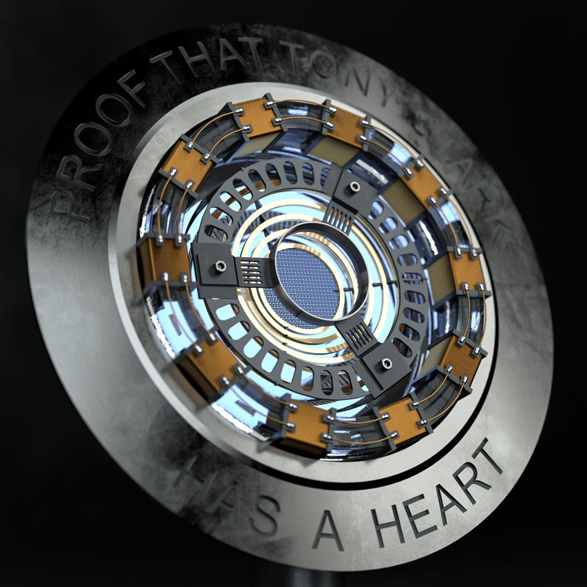 3D Arc Reactor MK1 model 3D model_2