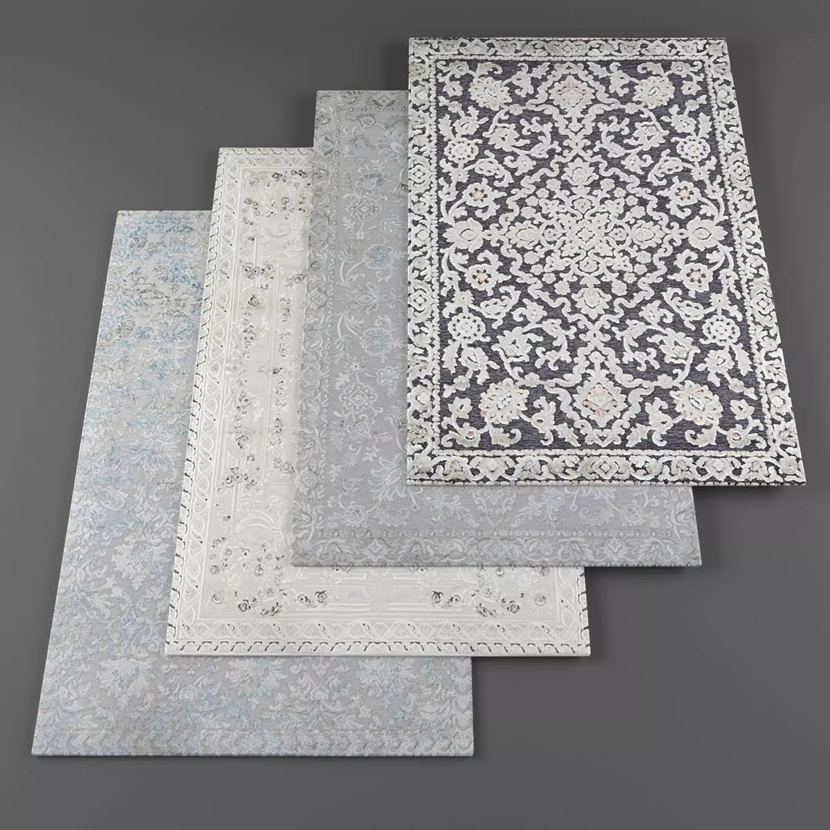 Rugs collection 252 Low-poly 3D model_0