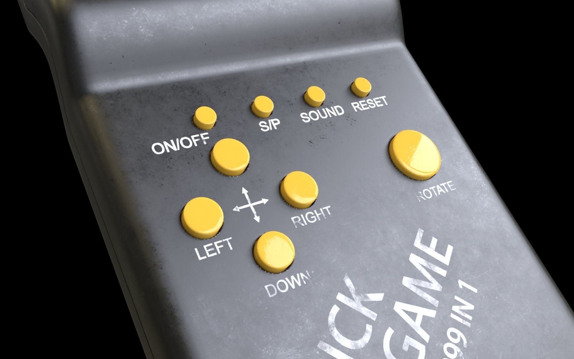 3D Tetris Handheld game machine 3D model_2