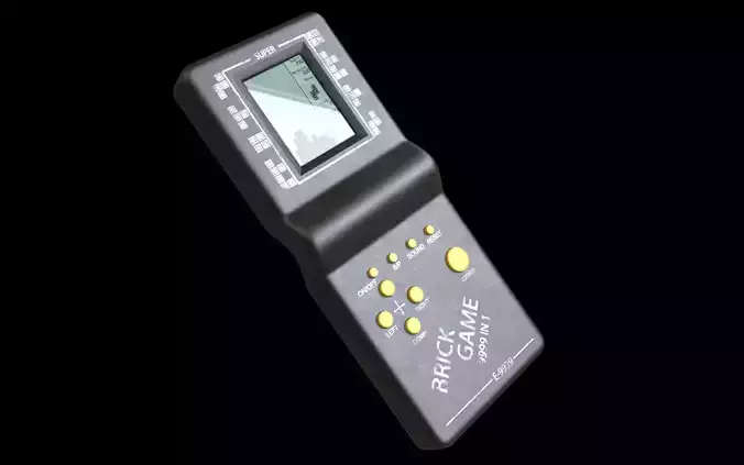 3D Tetris Handheld game machine 3D model