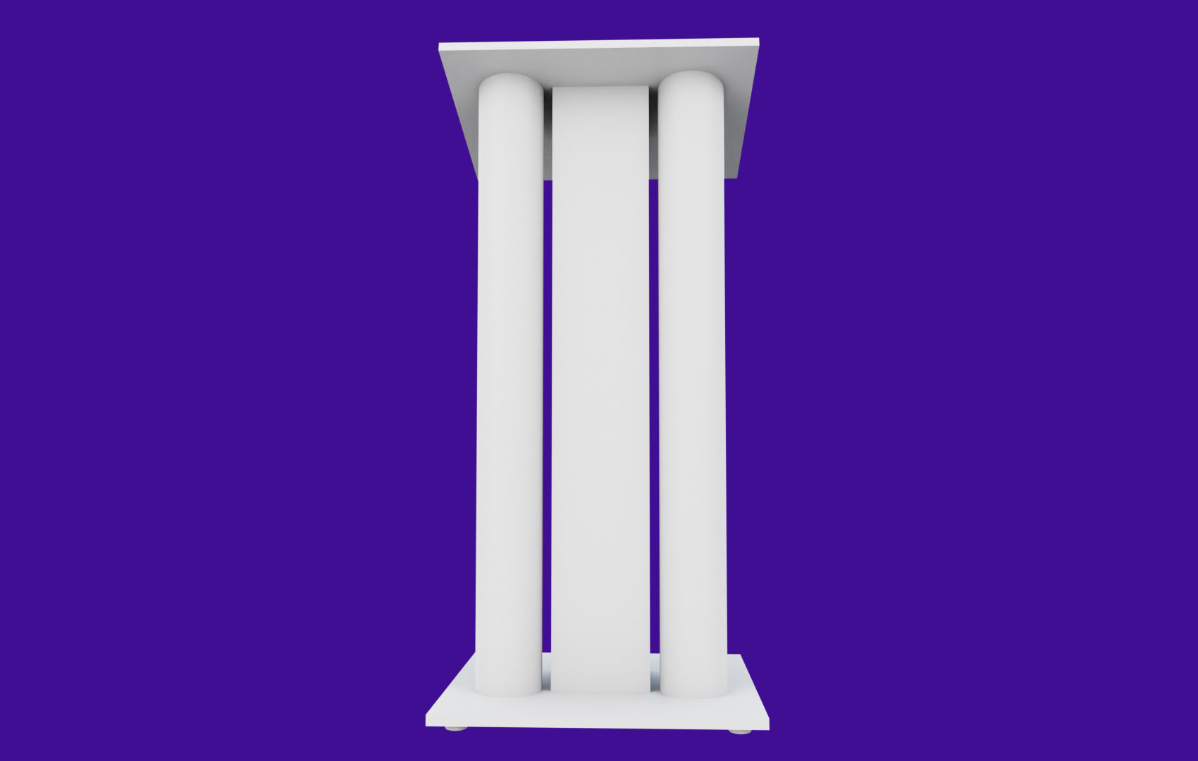 Pulpit With Metal Columns Low-poly 3D model_30