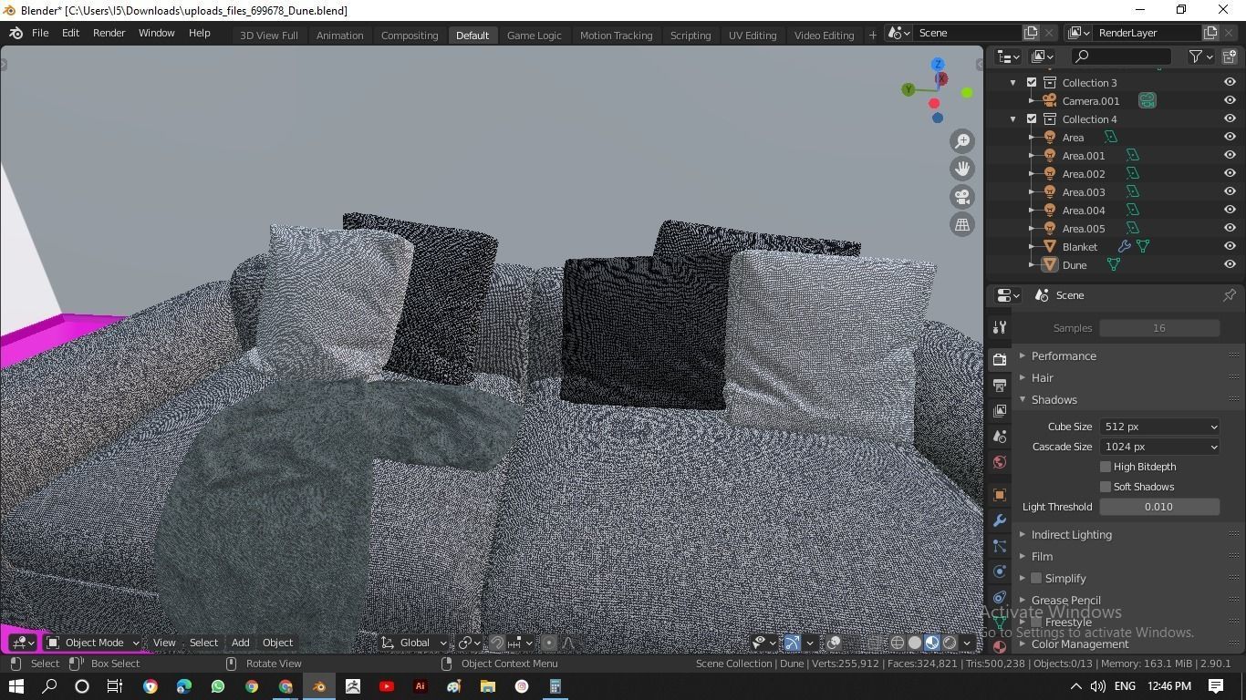 Dune sofa 3D model_6