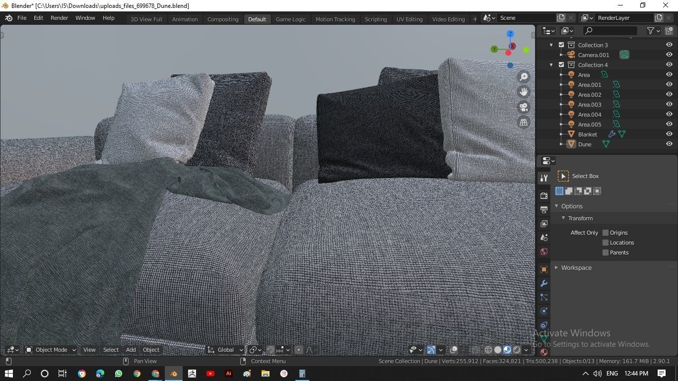 Dune sofa 3D model_5