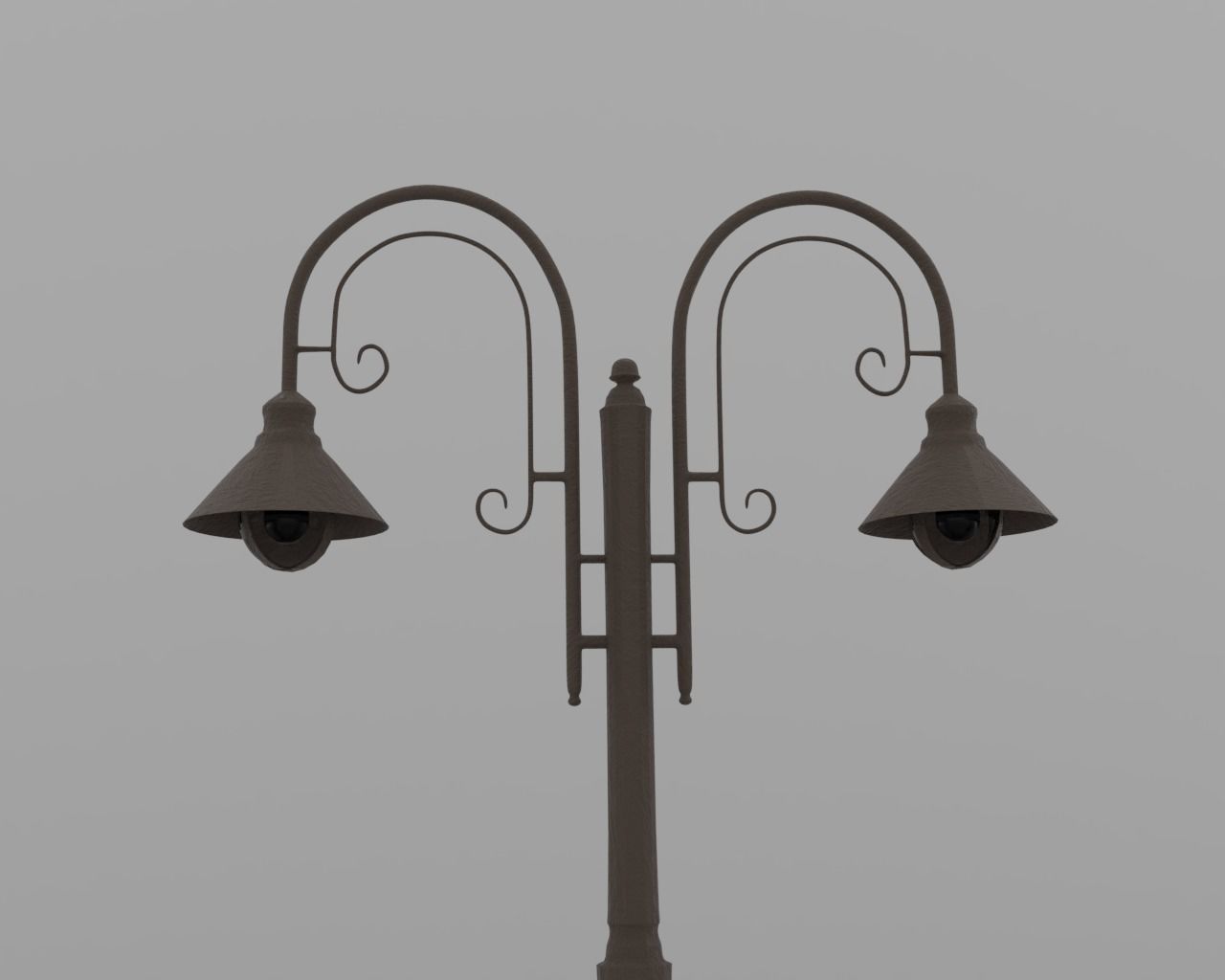 street lamp post 3D model_2