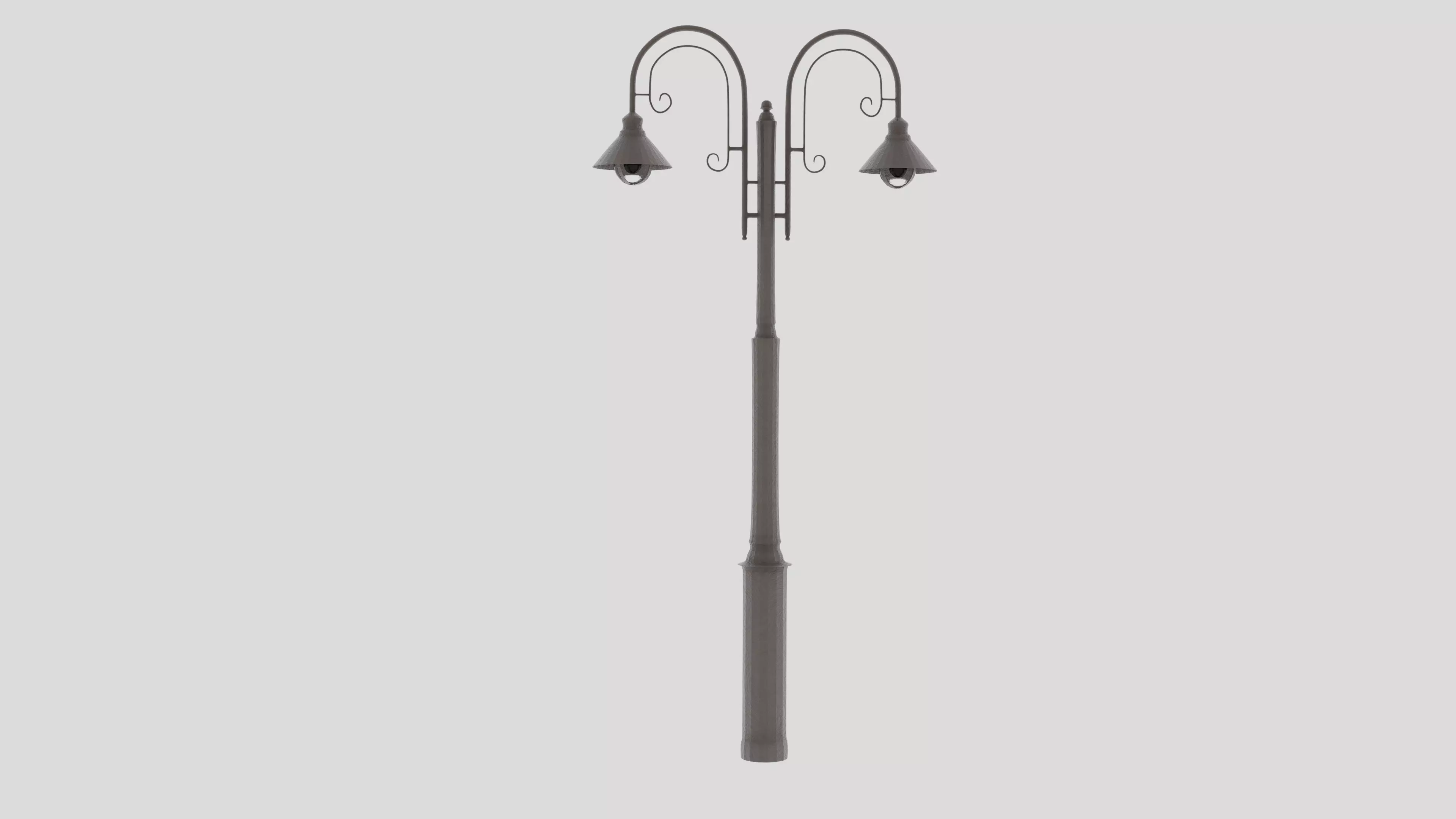 street lamp post 3D model_0