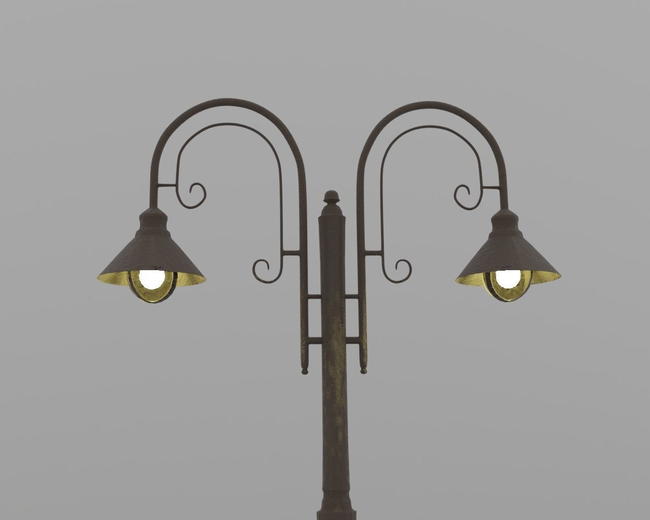 street lamp post 3D model_3
