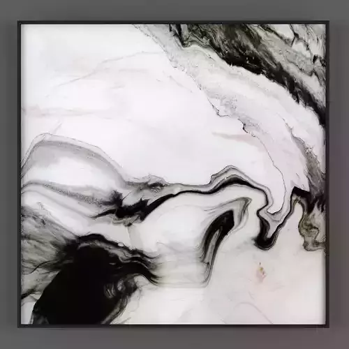 Art293 abstract painting with tones Low-poly 3D model