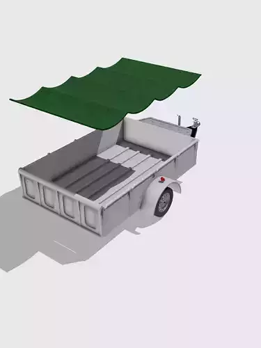 Box trailer diorama 3D print model