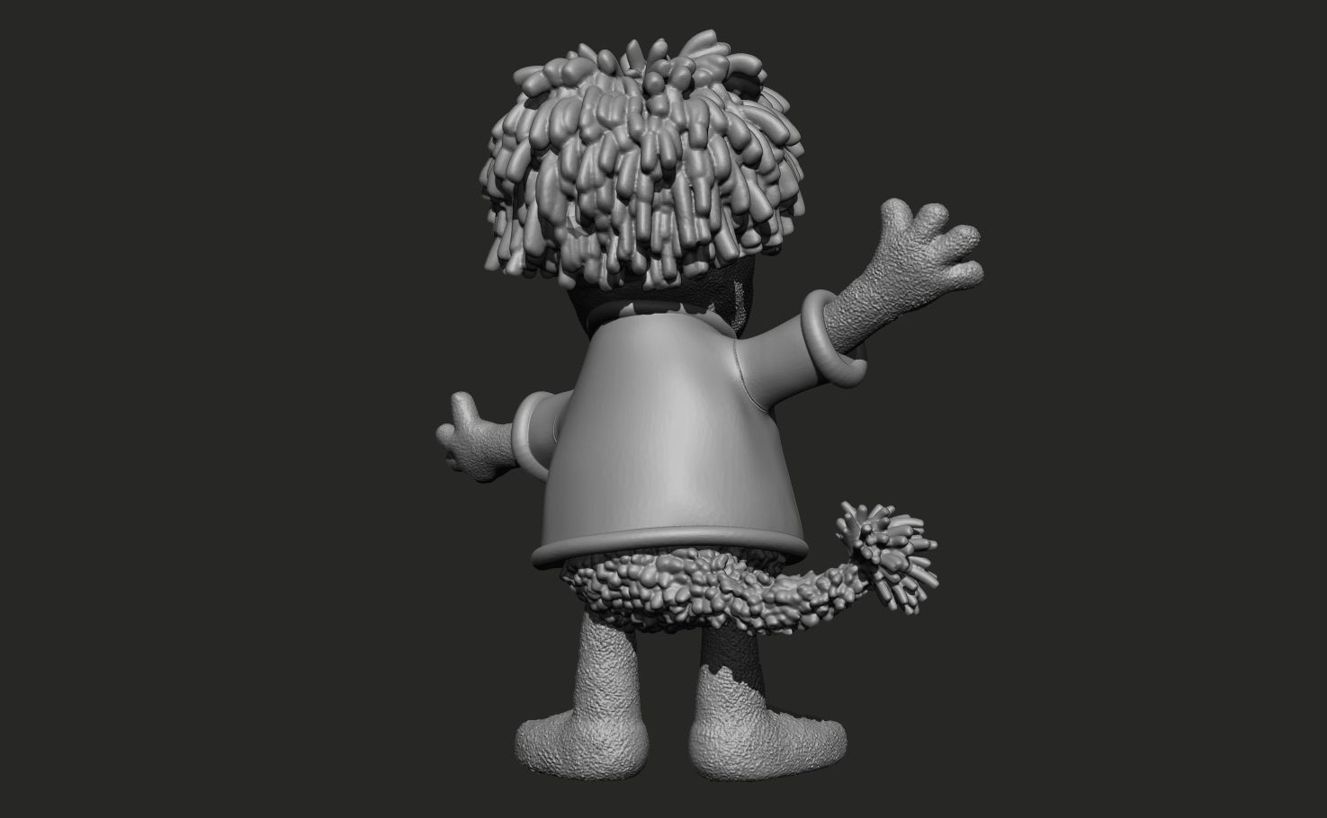 Fraggle Rock Wembley colored 3D print model_11