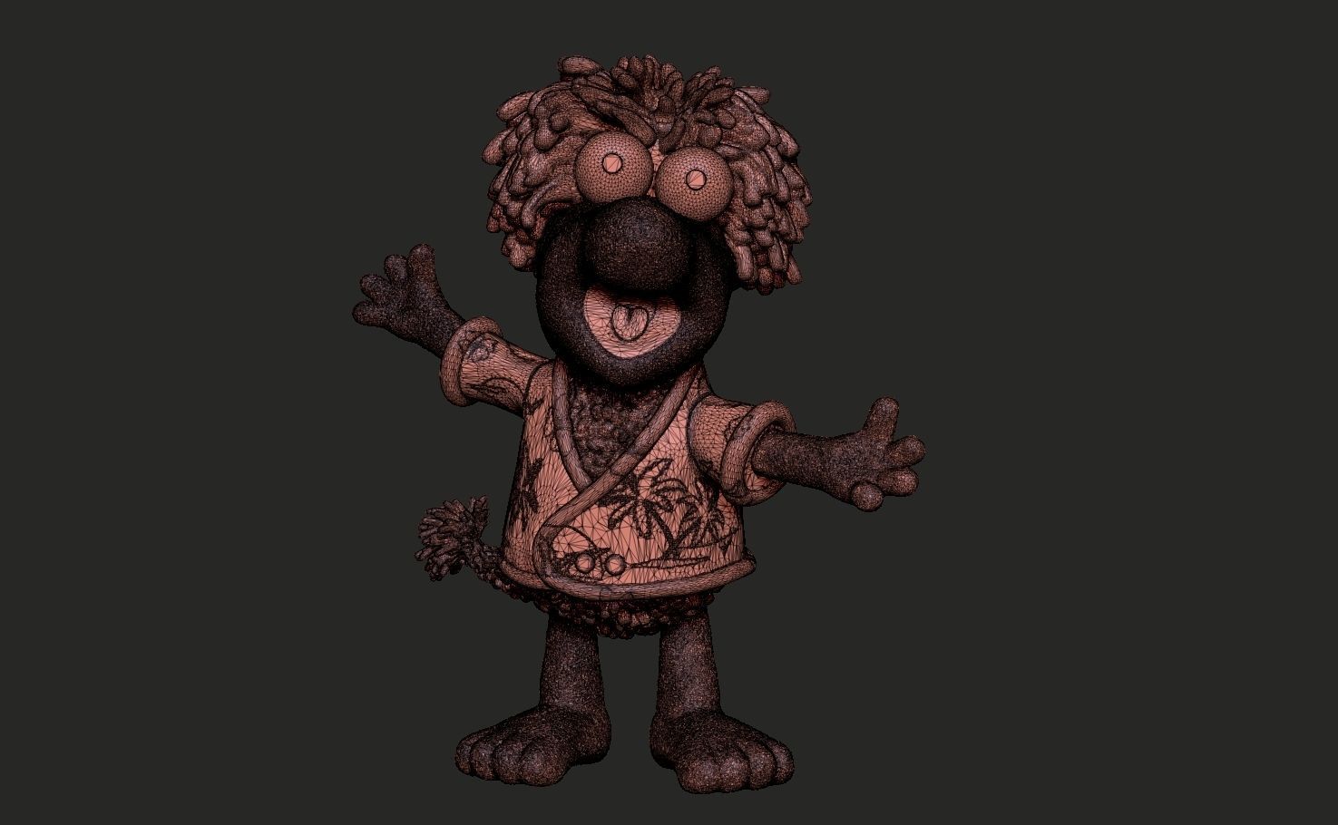 Fraggle Rock Wembley colored 3D print model_13