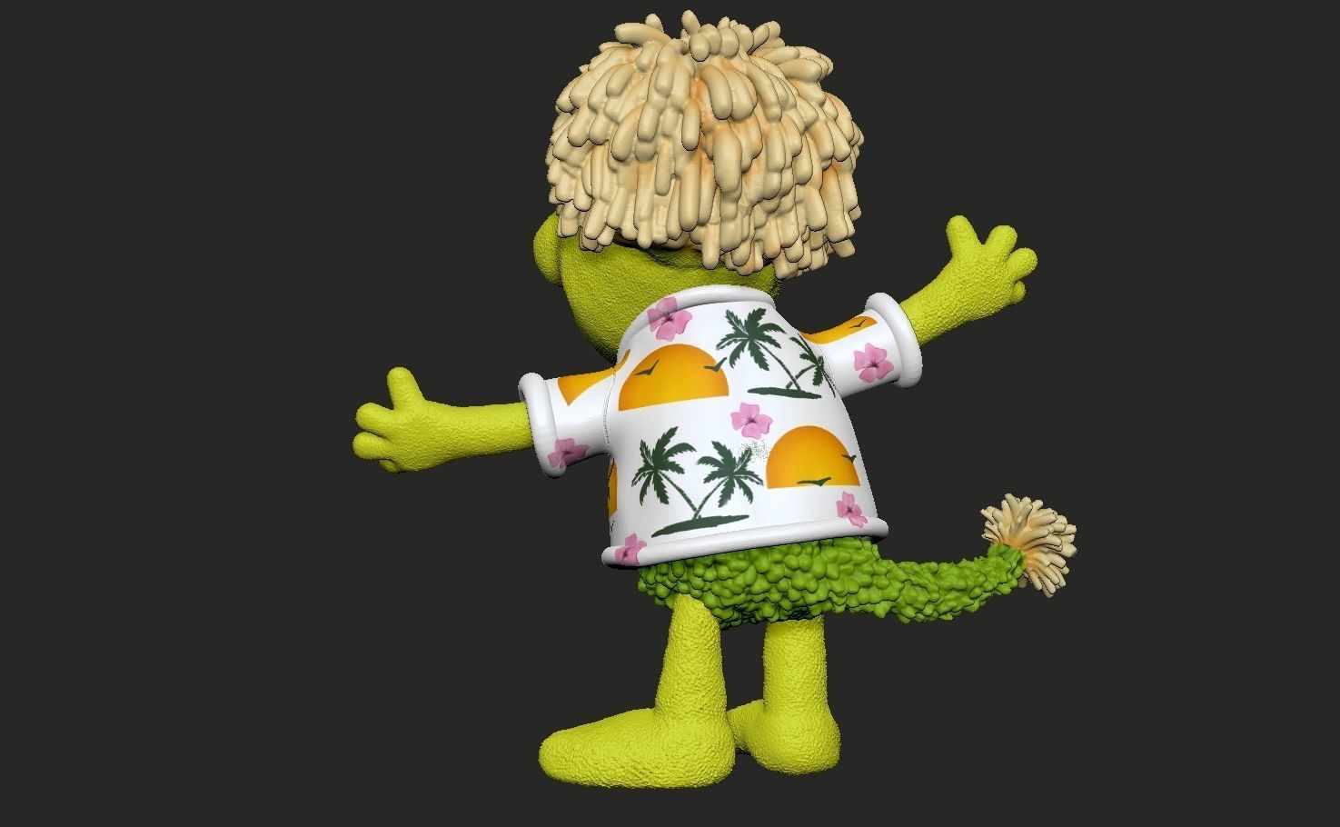 Fraggle Rock Wembley colored 3D print model_4