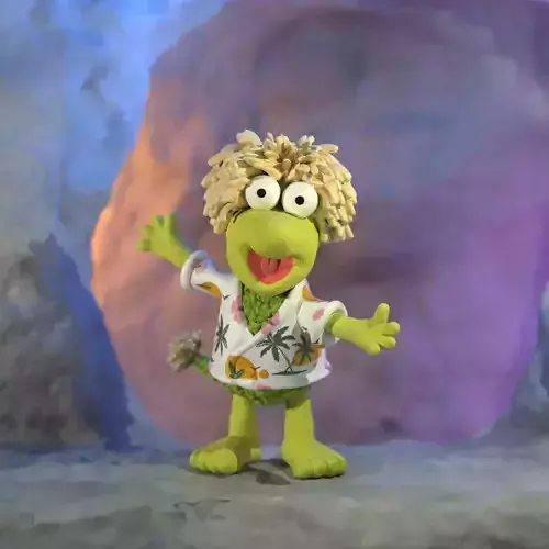 Fraggle Rock Wembley colored 3D print model