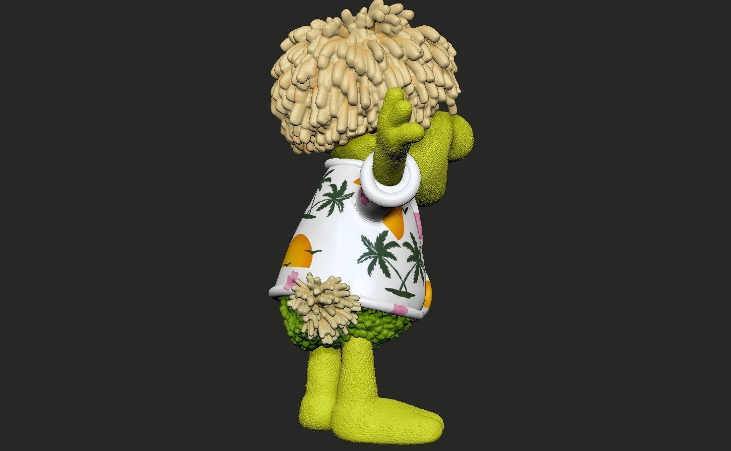 Fraggle Rock Wembley colored 3D print model_6