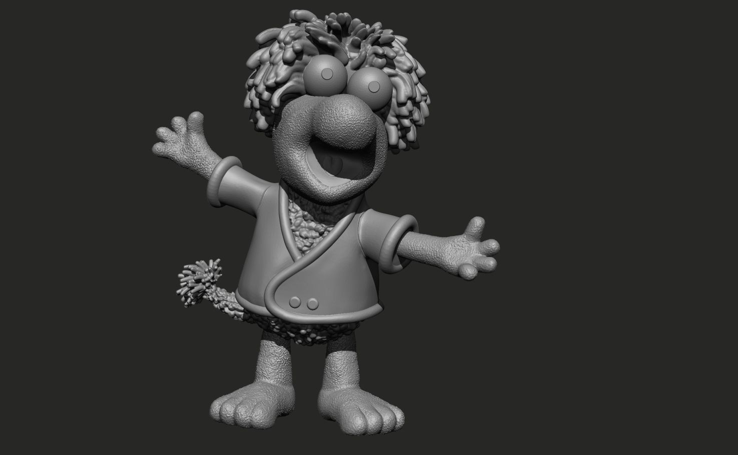 Fraggle Rock Wembley colored 3D print model_9