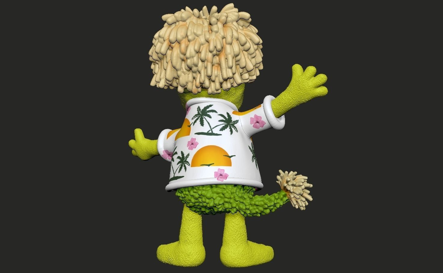 Fraggle Rock Wembley colored 3D print model_5