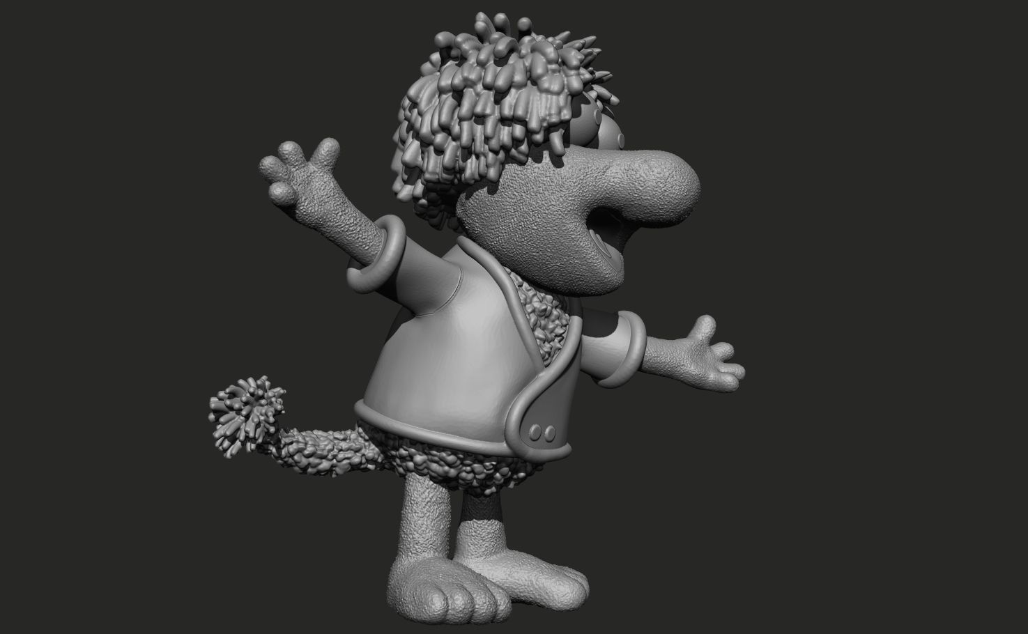 Fraggle Rock Wembley colored 3D print model_12