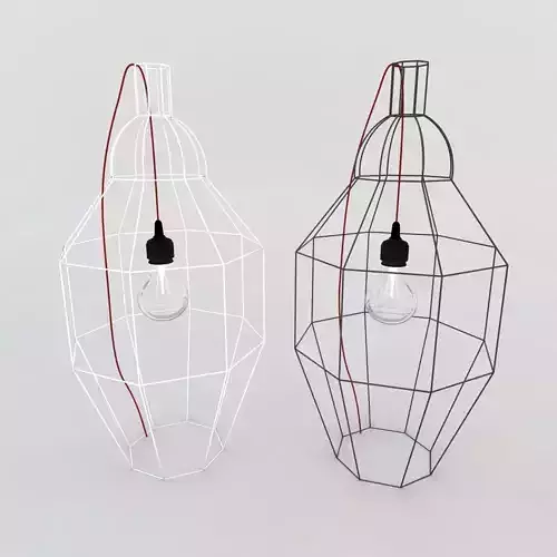 hexagonal wire lamp